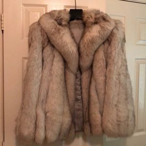 Blue Fox fur coat